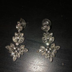 Diamond dangly earrings